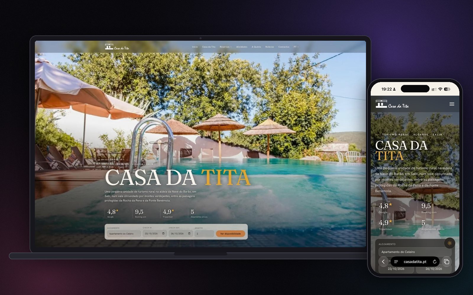 Site Casa da Tita desenvolvido pela Creative X Spot